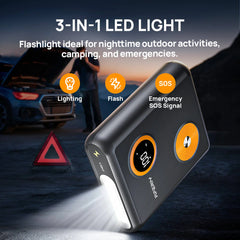 AFERIY GK03 Arrancador de Batería de Coche 2000A 12V