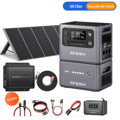 Sistema energético Off-Grid completo de 4096Wh con panel solar de 400W (Kit All-in-One Serie P280)