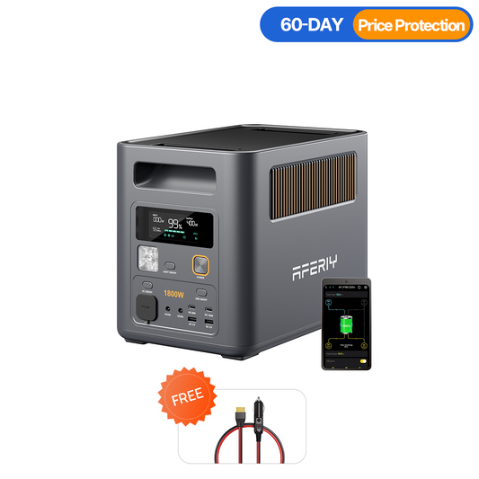 AFERIY Nomad1800 Pro Estación de Energía Portátil | 1800W 1024Wh-5120Wh