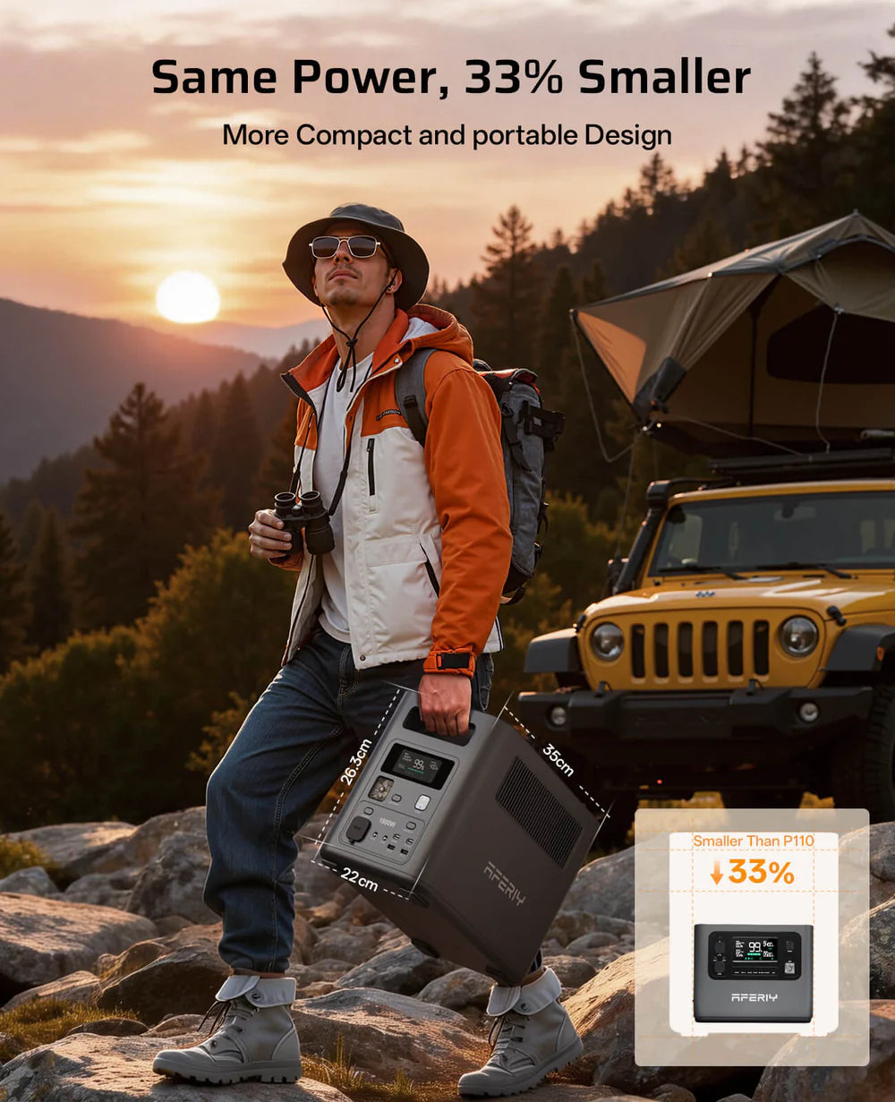 AFERIY Nomad1800 Estación de Energía Portátil | 1800W 1024Wh