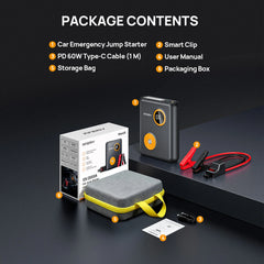 AFERIY GK03 Arrancador de Batería de Coche 2000A 12V