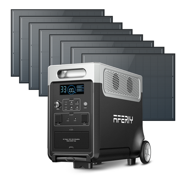 P310 con 8 × Panel solar rígido de 120W