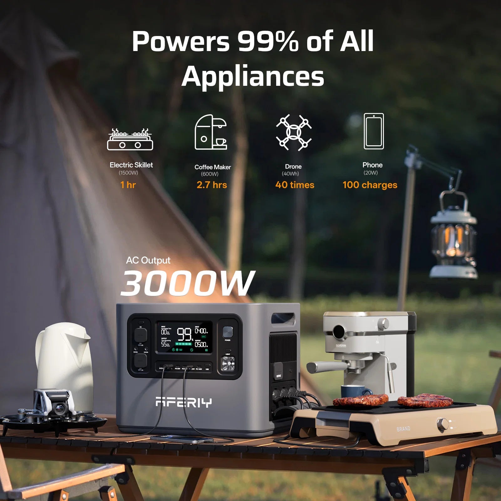 AFERIY Haven3000 Estación de Energía Portátil  | 3000W 2048Wh