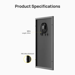 AFERIY SG120 Panel Solar Monocristalino Rígido 120W