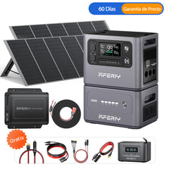 Sistema energético Off-Grid completo de 4096Wh con panel solar de 400W (Kit All-in-One Serie P280）