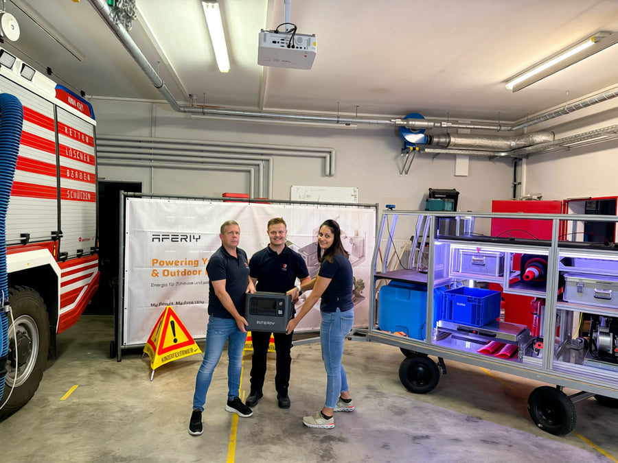 Camión de bomberos para niños de la brigada voluntaria de Anhausen