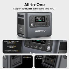 AFERIY P210 Estación de Energía Portátil | 2400W 2048Wh