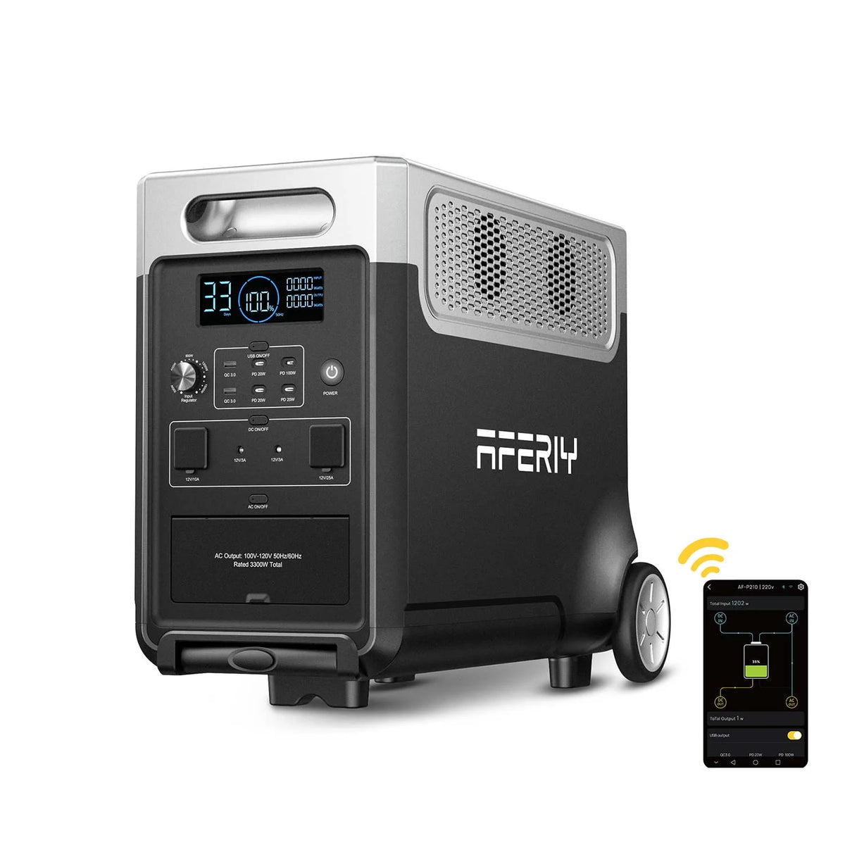 estación de energía portátil 3000w