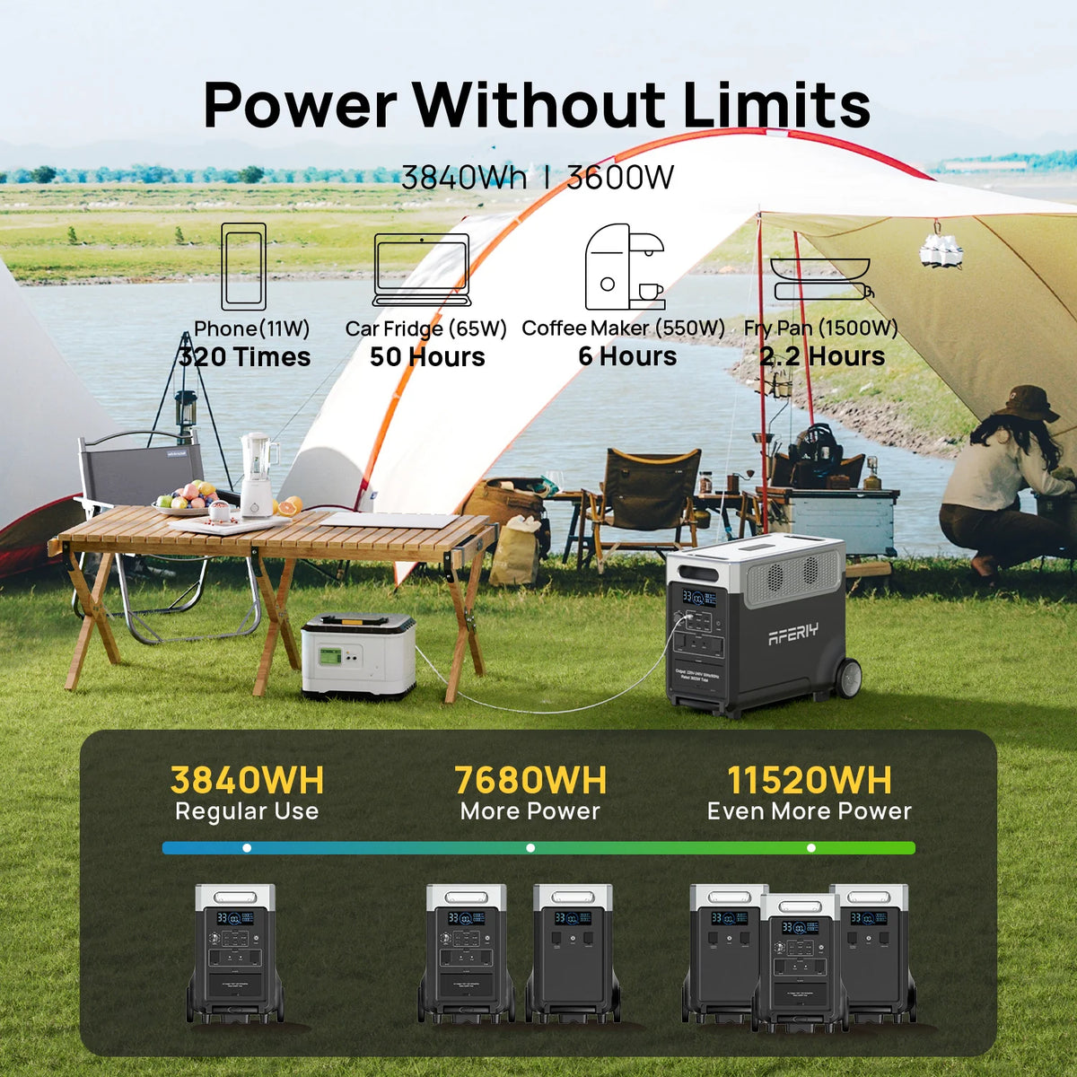 estacion energia portatil 3600w